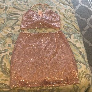 Lucy in the sky pin sequin 2-piece outfit